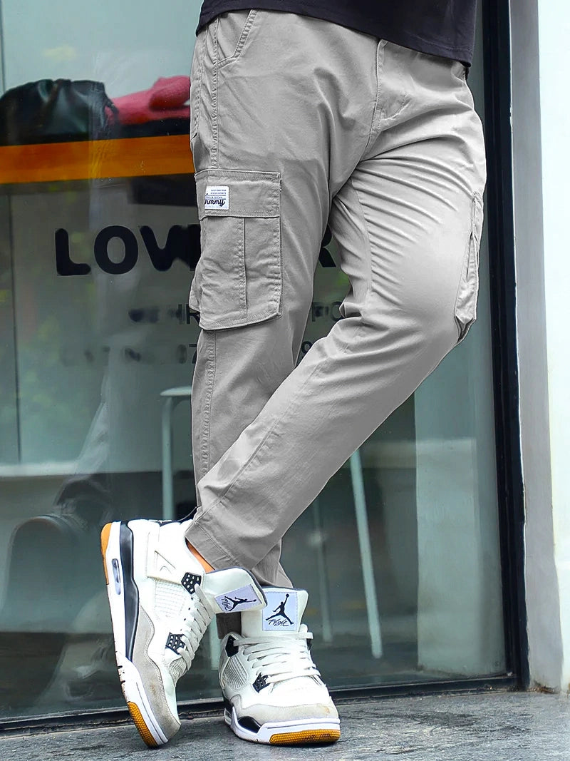 Sandroot Light Grey Cotton Cargo