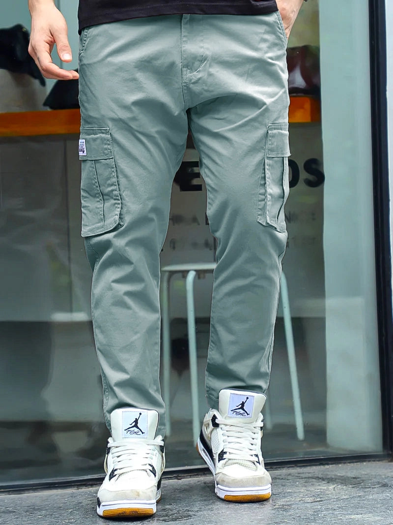 Sandroot Smoke Grey Cotton Cargo