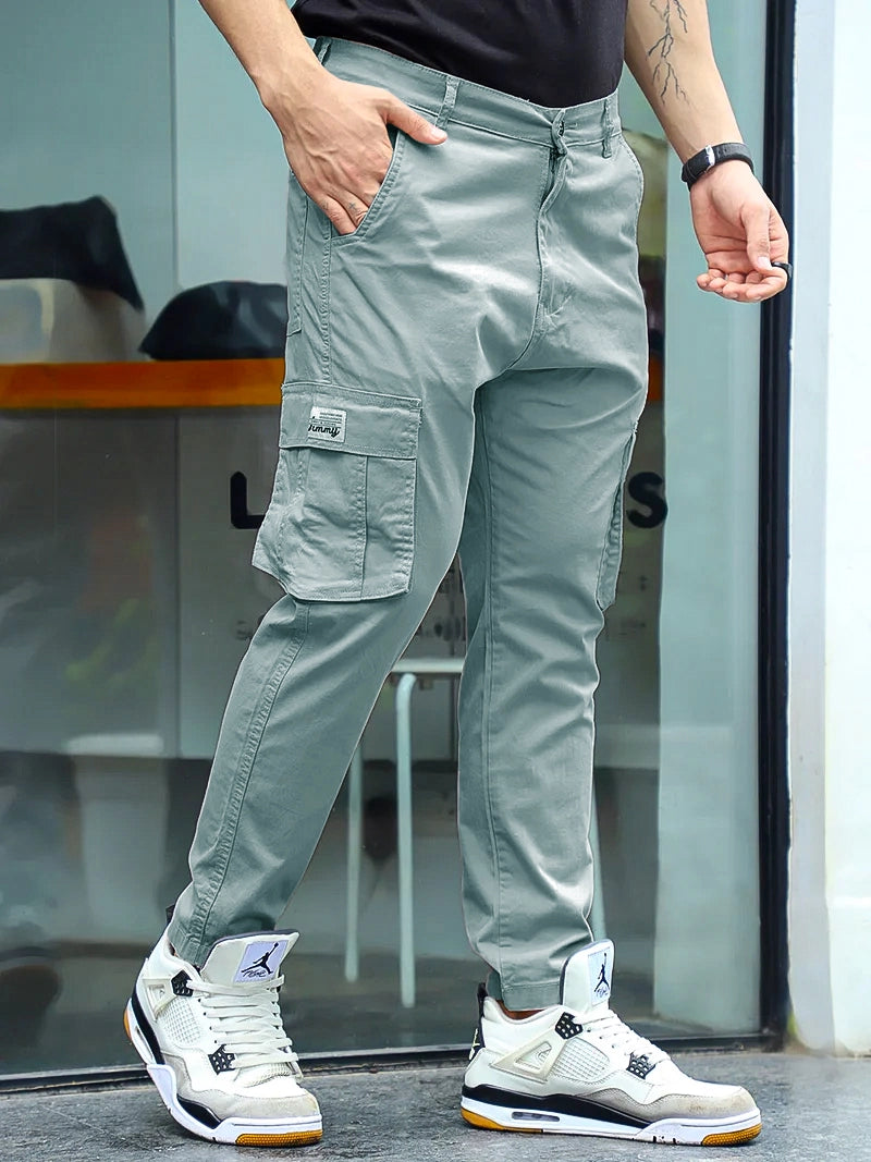 Sandroot Smoke Grey Cotton Cargo