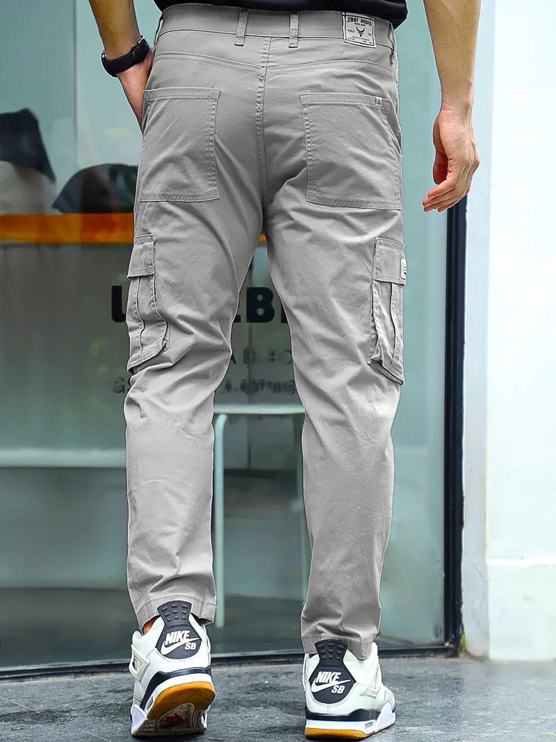 Sandroot Light Grey Cotton Cargo