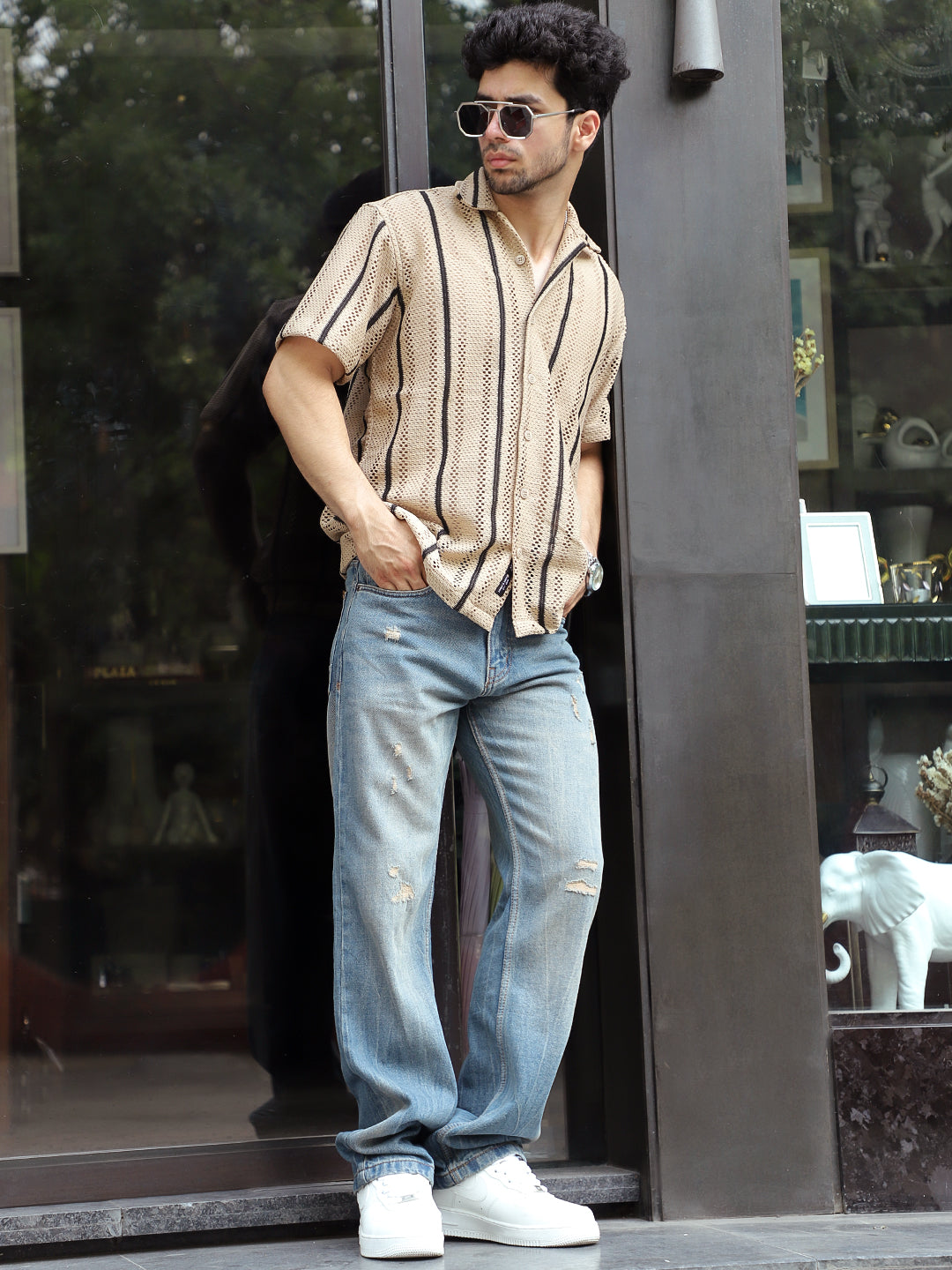 Bravik Tint Blue Denim Straight Fit Jeans