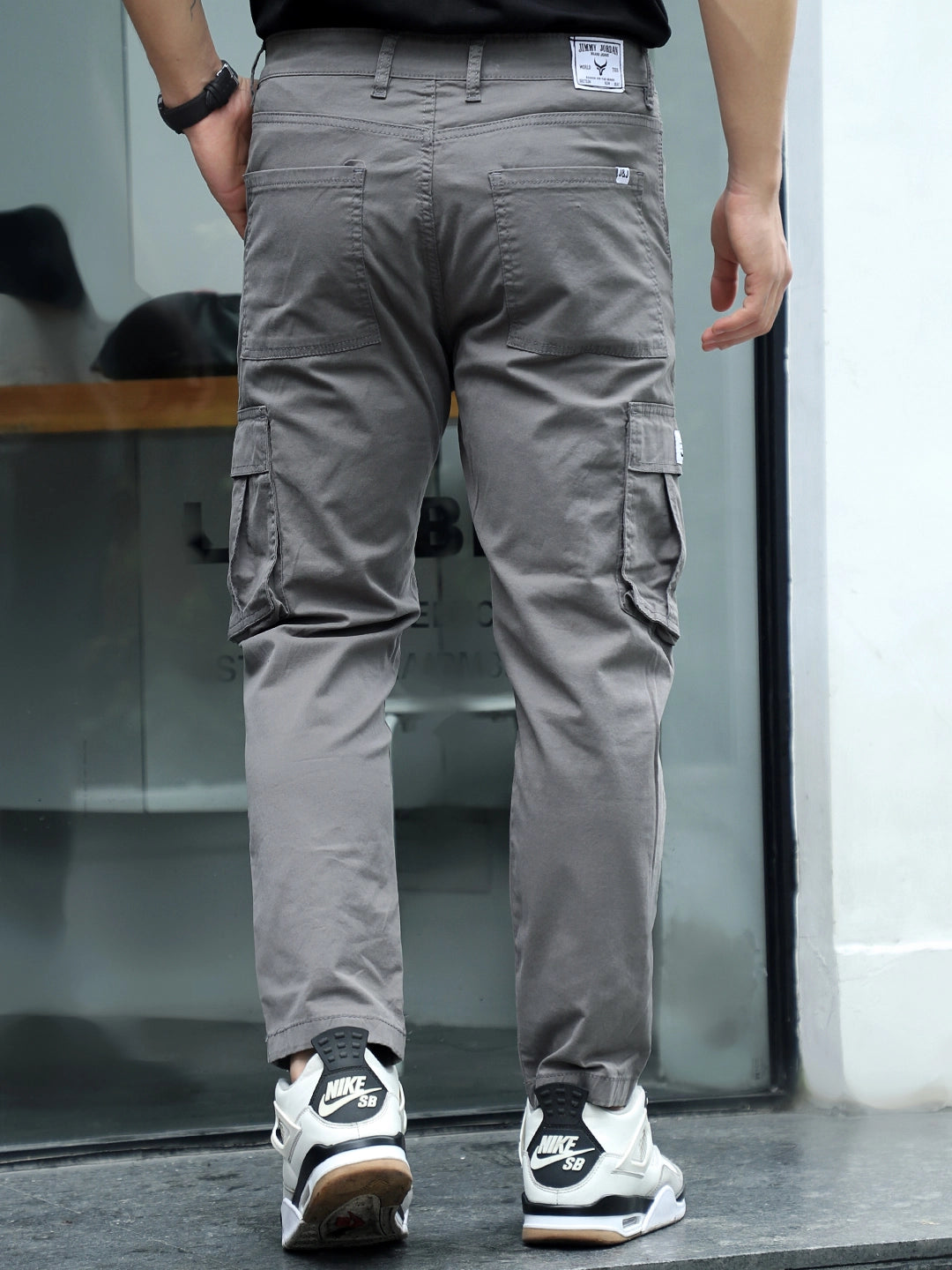 Sandroot Grey Cotton Cargo