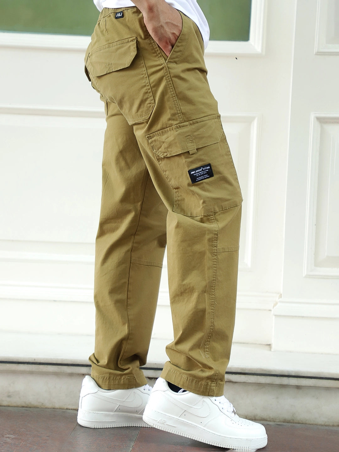 Bull Wears Mustard Cotton Cargo