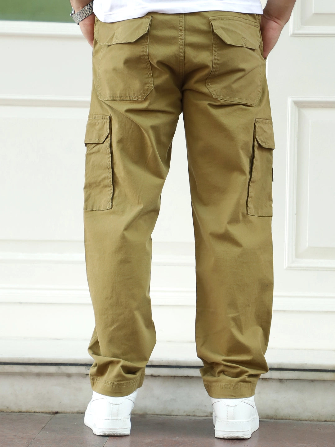 Bull Wears Mustard Cotton Cargo