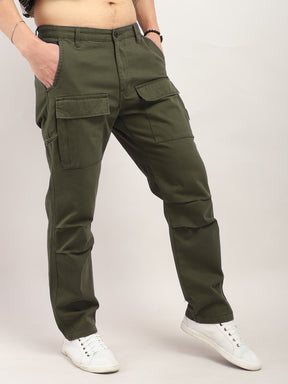 Glory Light Olive Green Multi Pocket Cargo