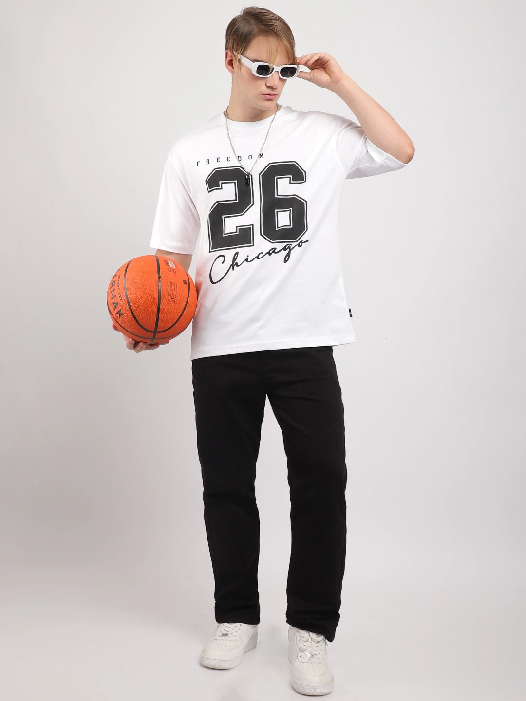 Naughty Rogue White Oversized T-Shirt