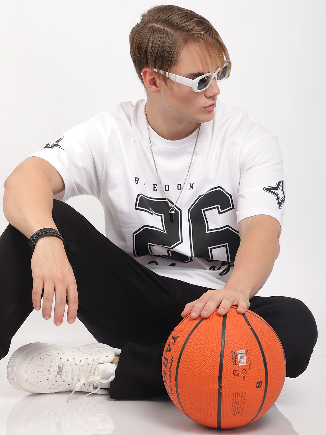 Naughty Rogue White Oversized T-Shirt