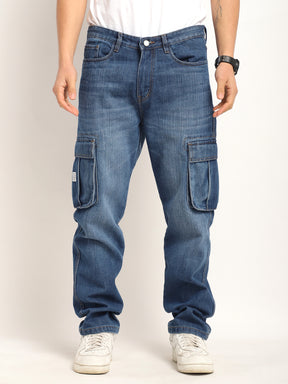 Driftwood Blue Denim Cargo