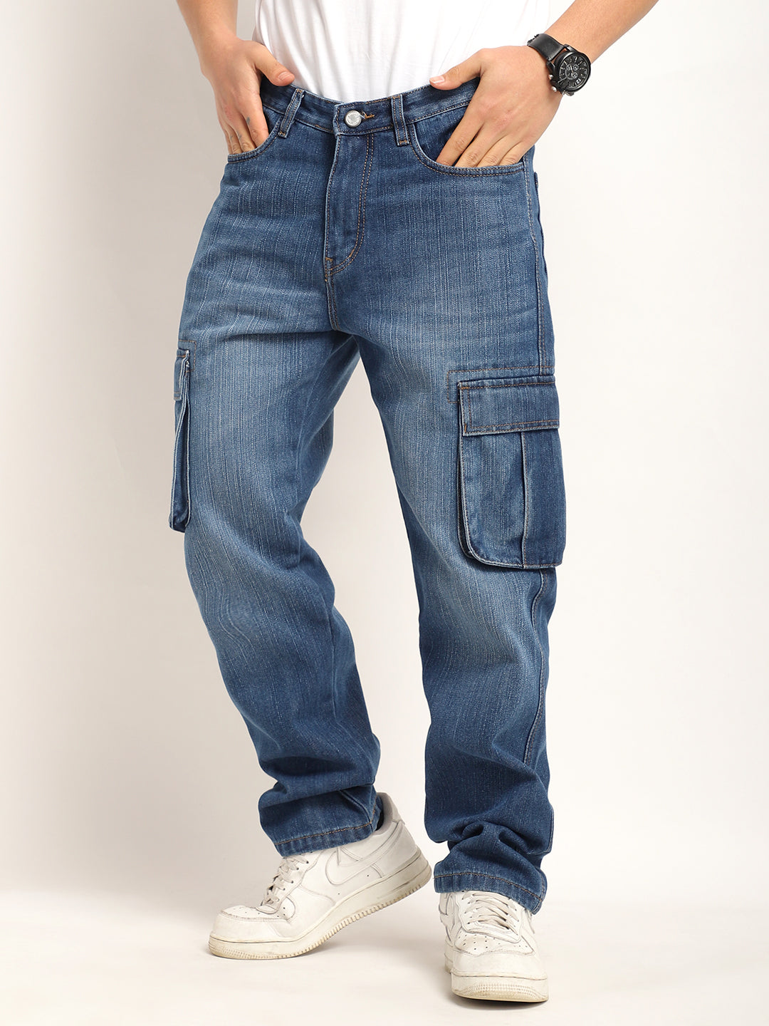 Driftwood Blue Denim Cargo