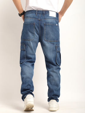 Driftwood Blue Denim Cargo