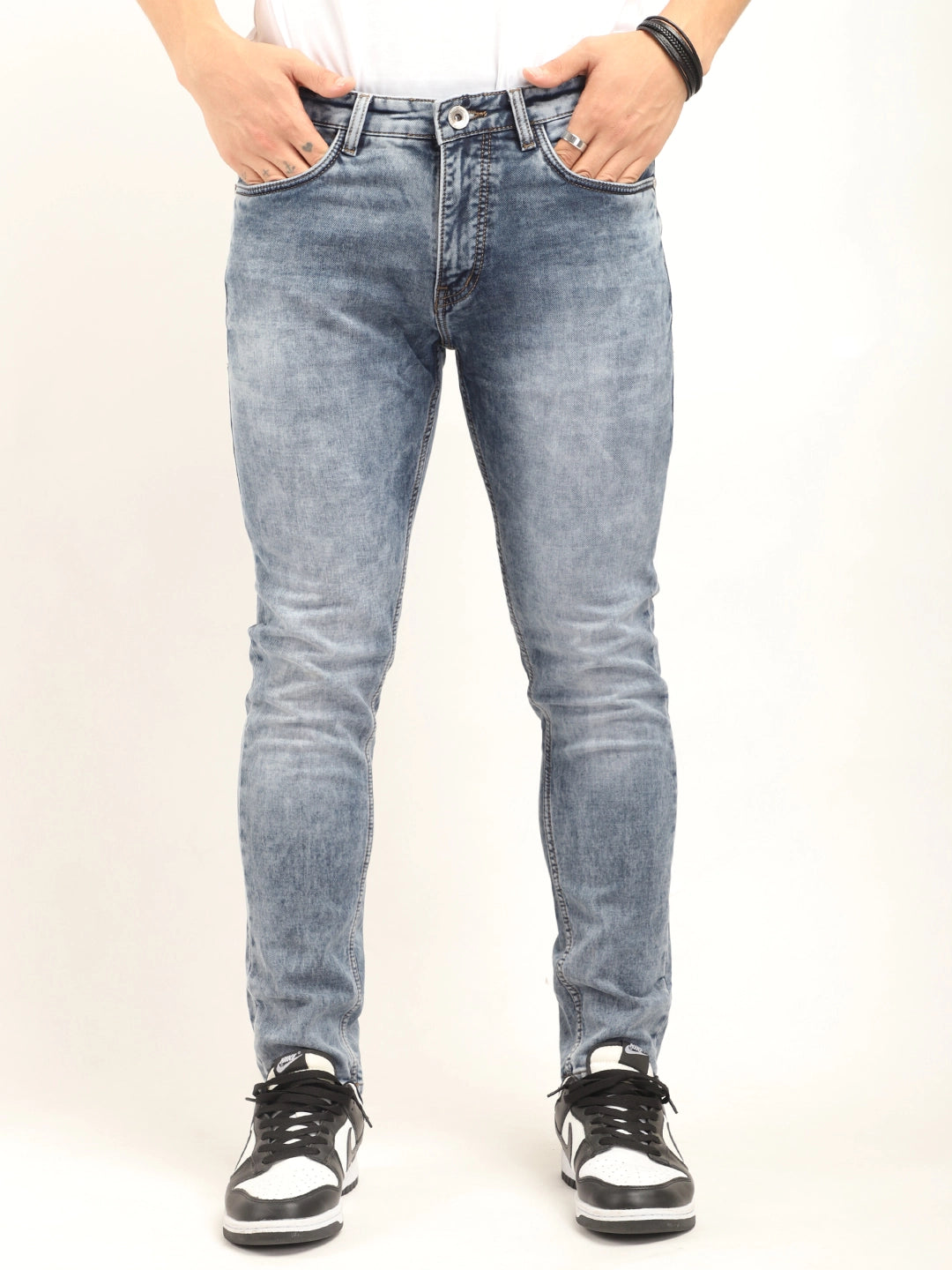 Voult Light Blue Ankle Fit jeans