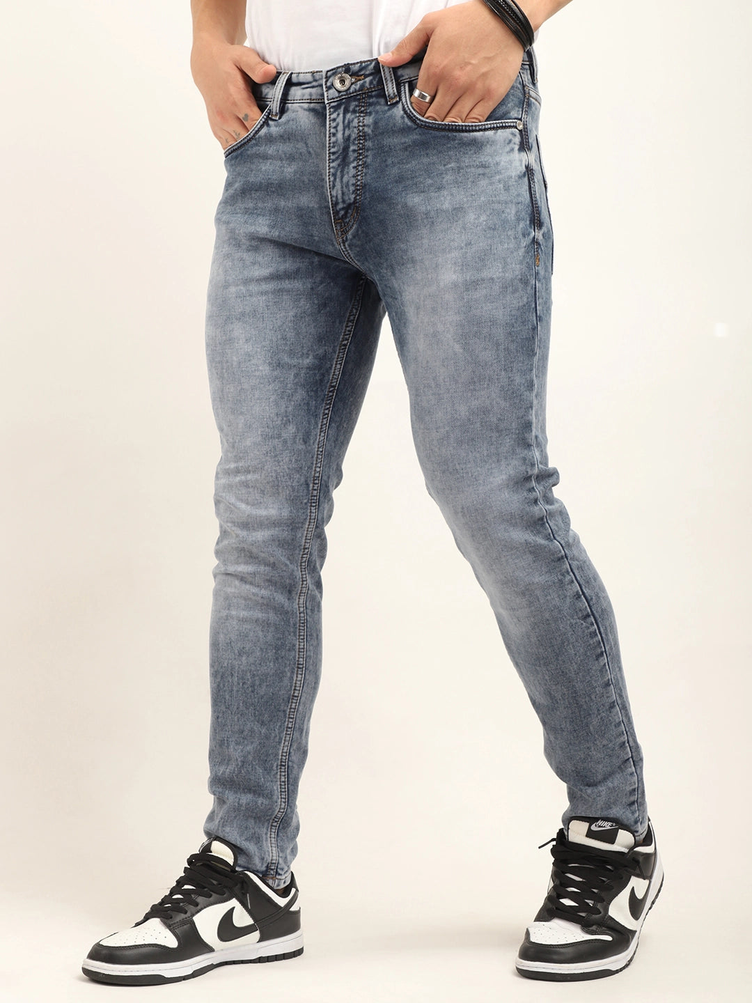 Voult Light Blue Ankle Fit jeans