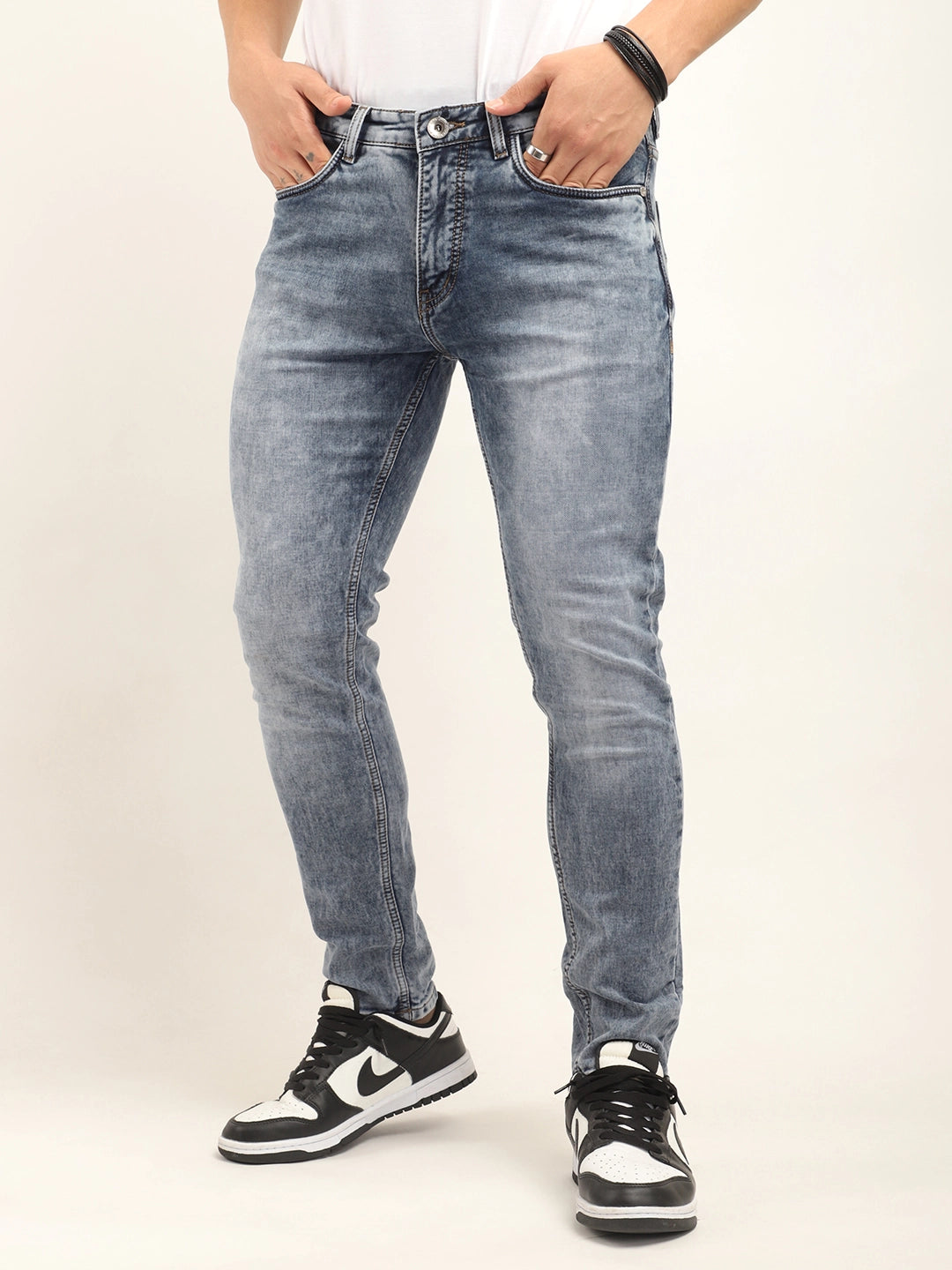 Voult Light Blue Ankle Fit jeans