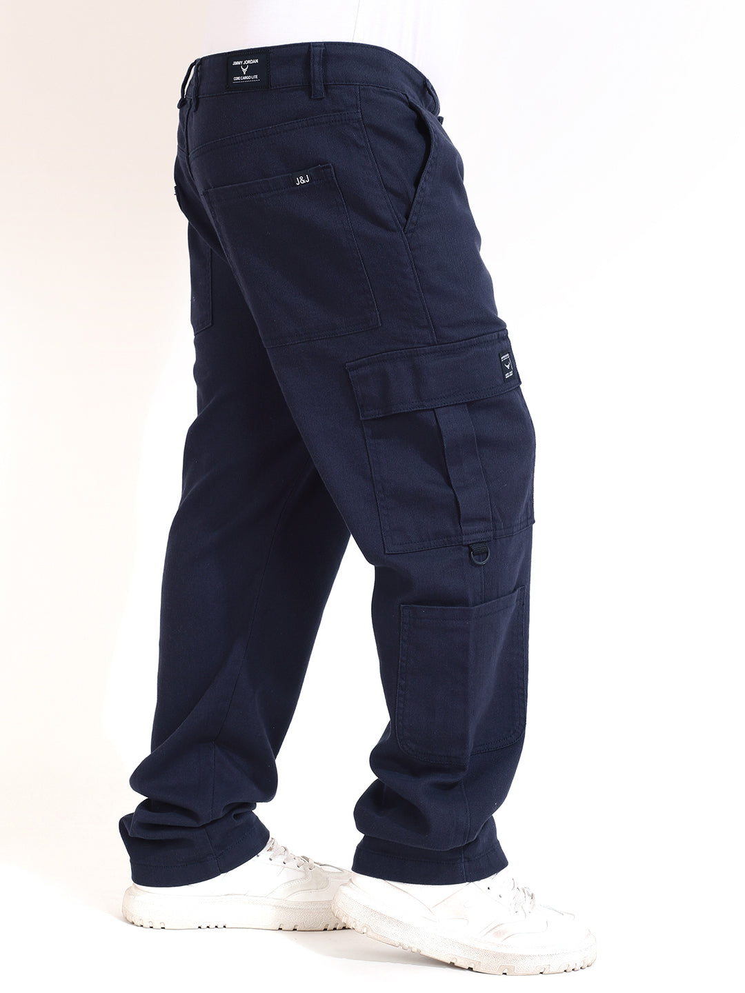 Navy Baggy Fit 8 Pocket Drill Cargo