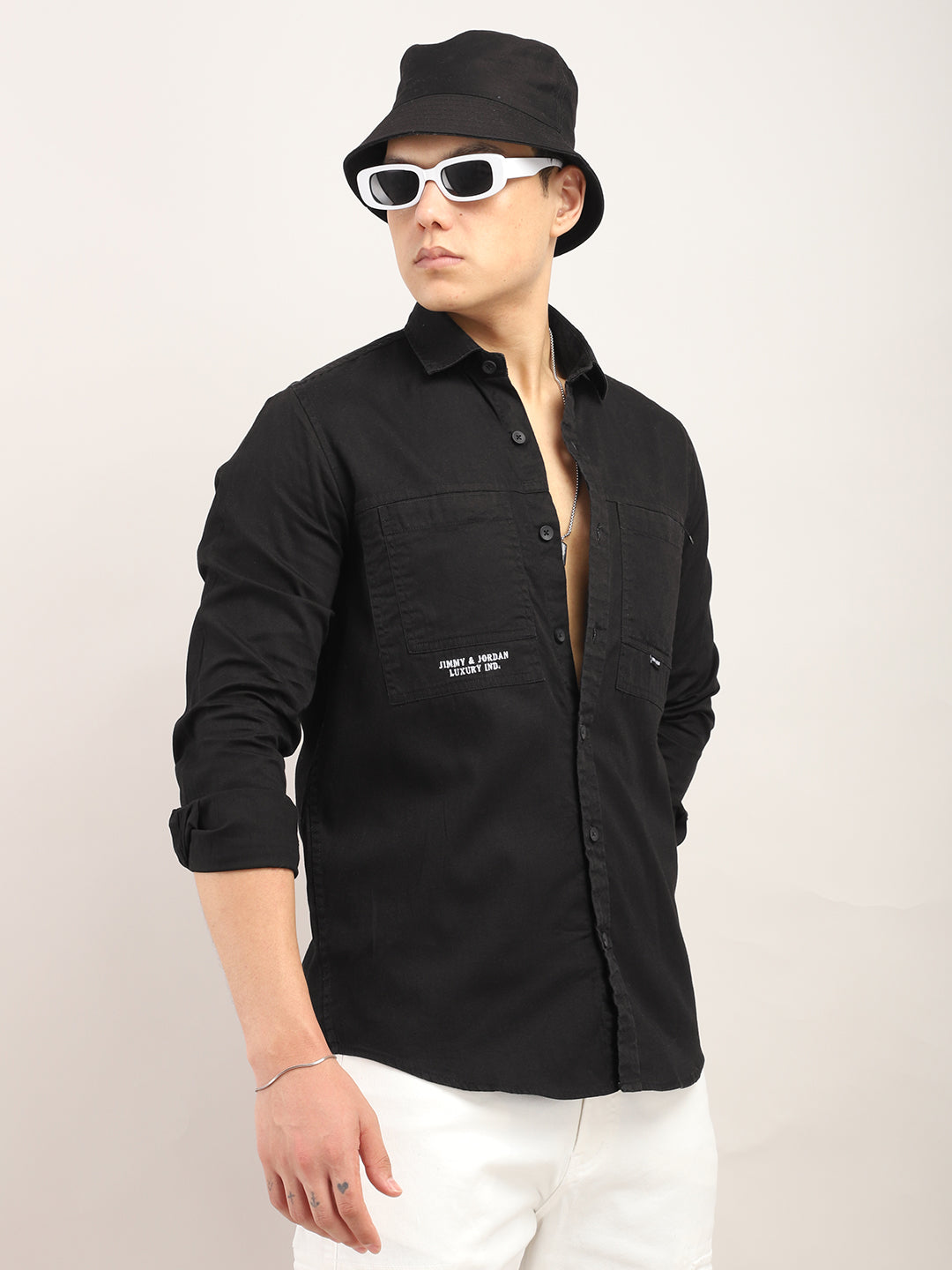 Superflex Stylish Black Shirt