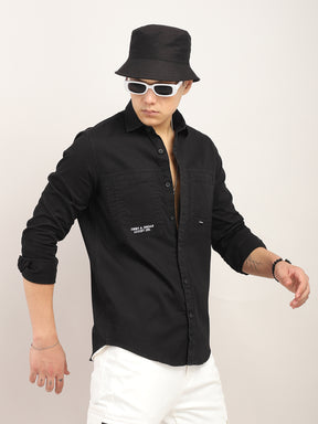 Superflex Stylish Black Shirt