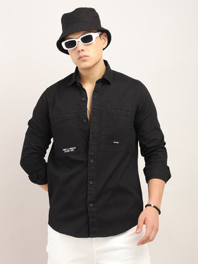 Superflex Stylish Black Shirt