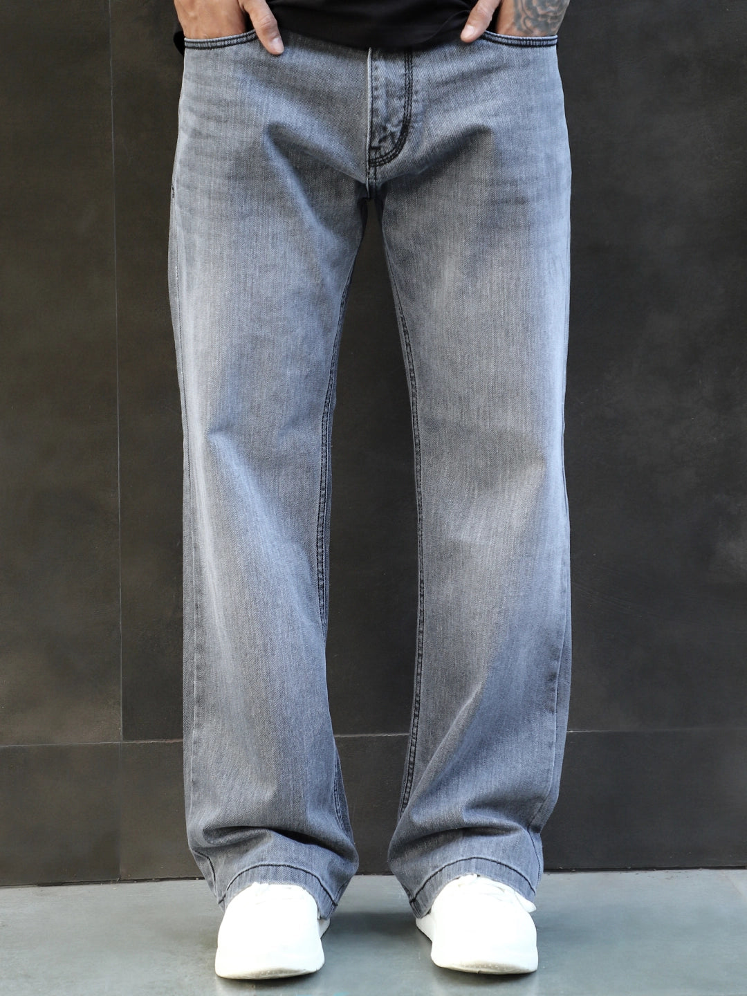 Valente Grey Denim Bootcut Jeans