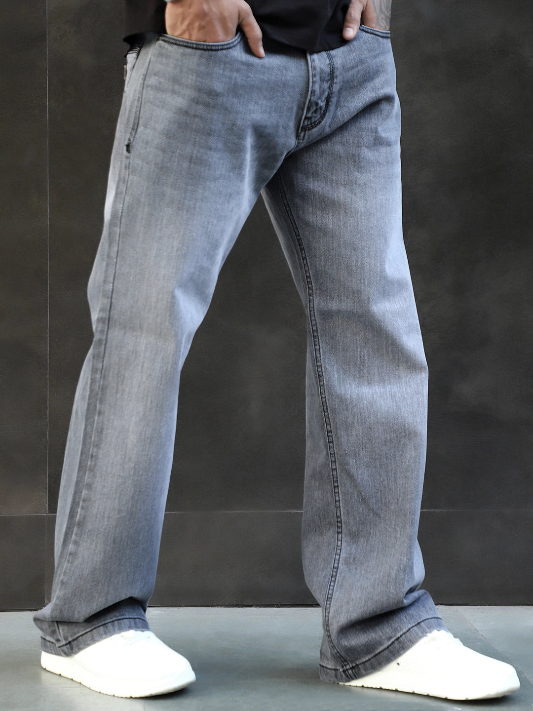 Valente Grey Denim Bootcut Jeans