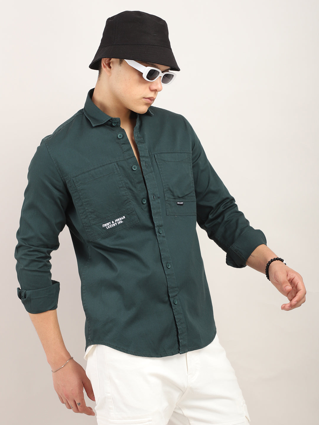 Superflex Stylish Dark Green Shirt