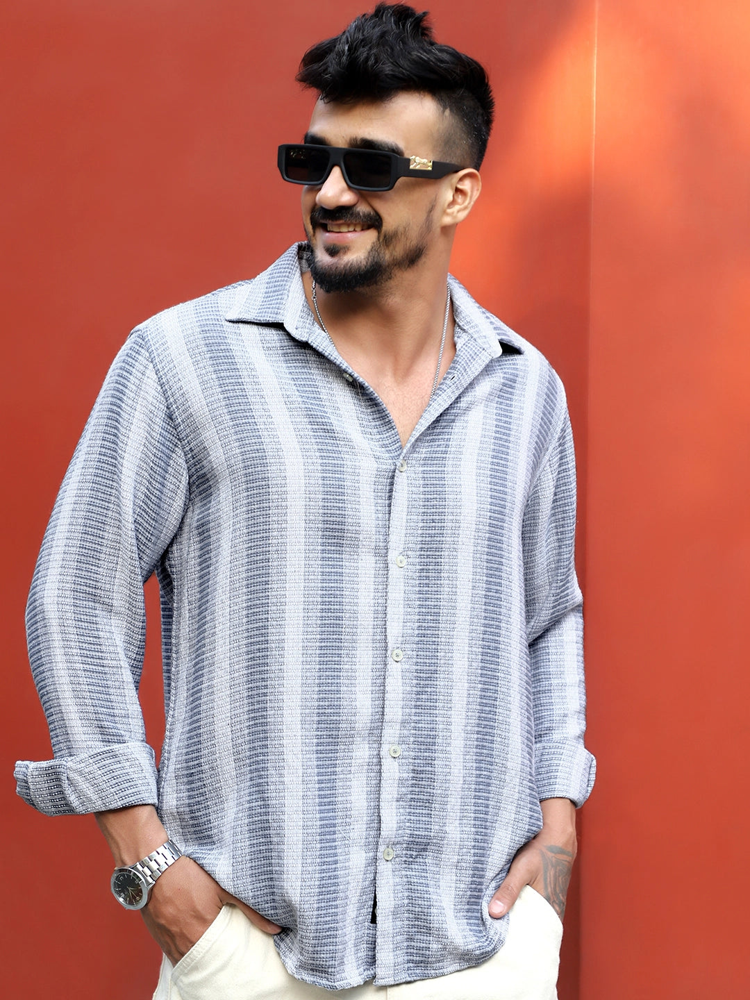 Timeless Blue Full Sleeve Shirt