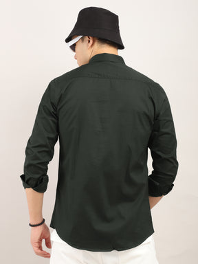 Viggo Plain Dark Green Shirt