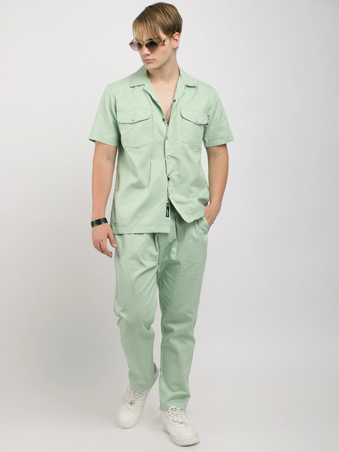Braver Cotton Light Green Co-Ord Set