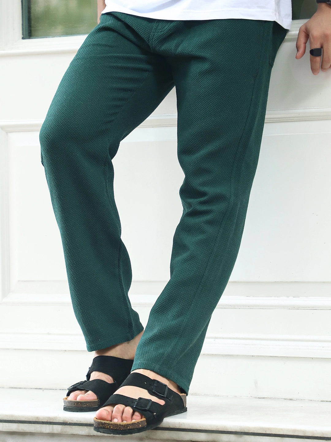 Shorefit Dark Green Texture Trouser