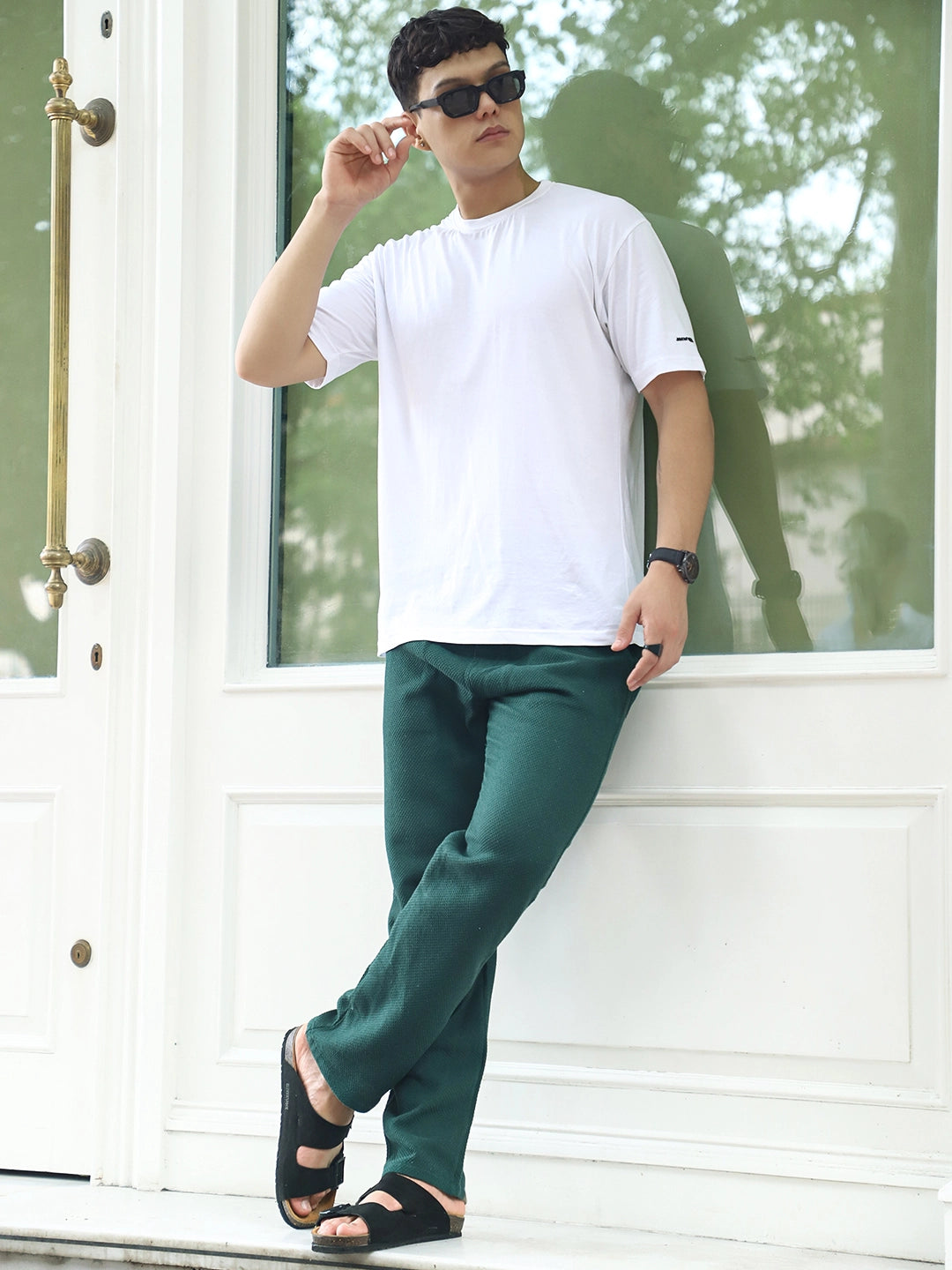 Shorefit Dark Green Texture Trouser