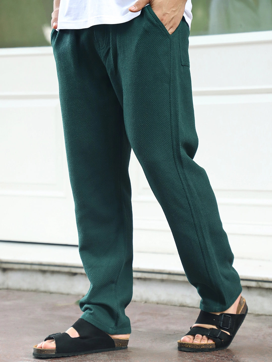 Shorefit Dark Green Texture Trouser