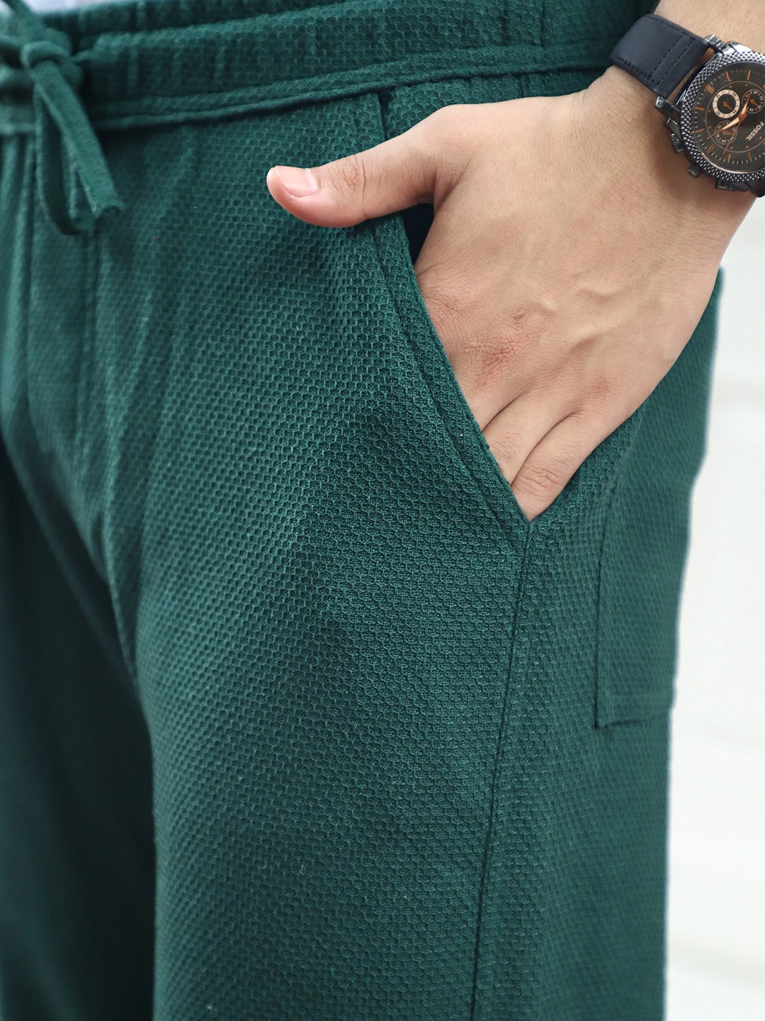 Shorefit Dark Green Texture Trouser