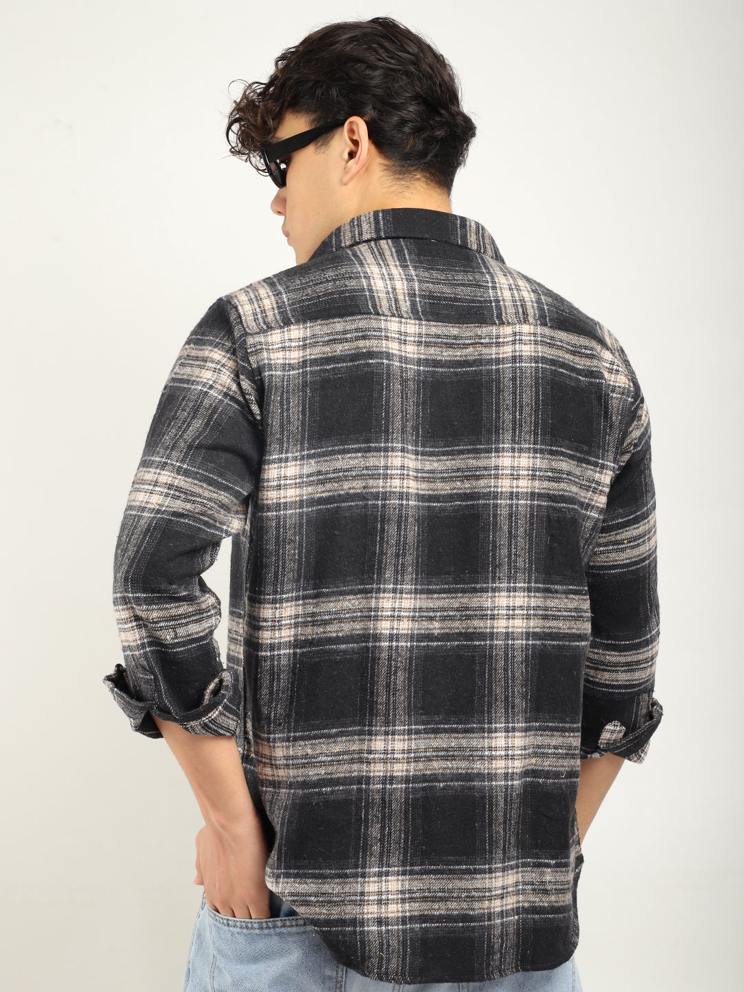 Storm Twill Black & Fom Flannel Check Shirt