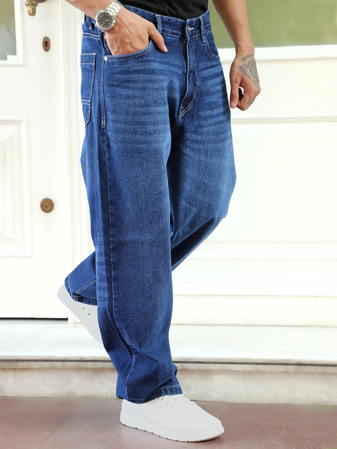 90s Revival Blue Baggy Fit Jeans