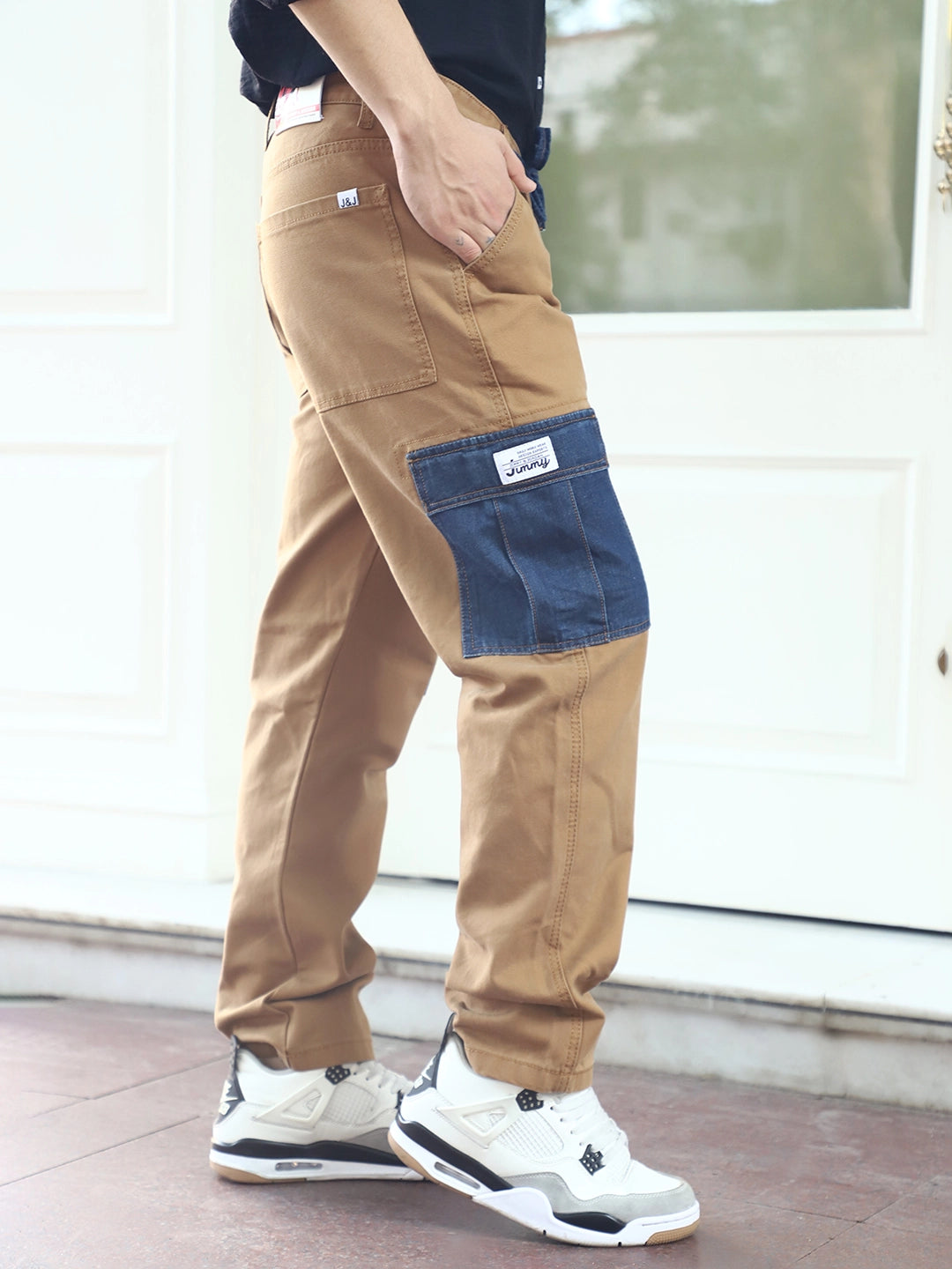 Toughcraft Caramel Brown Denim Cargo