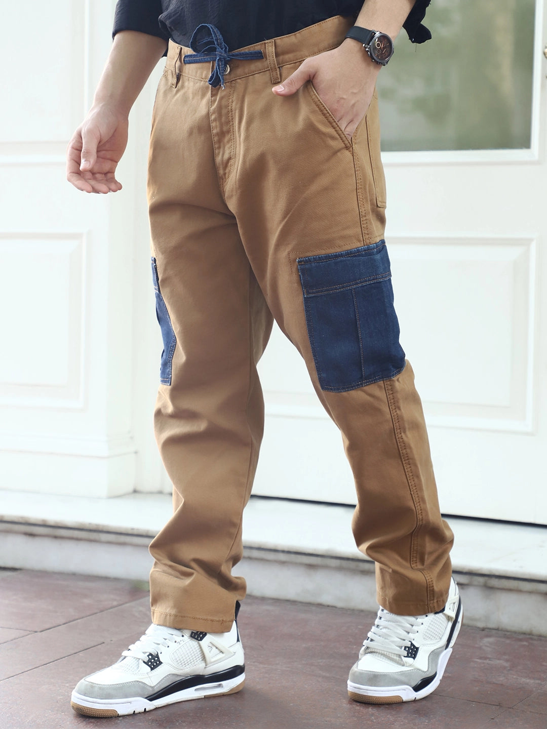 Toughcraft Caramel Brown Denim Cargo