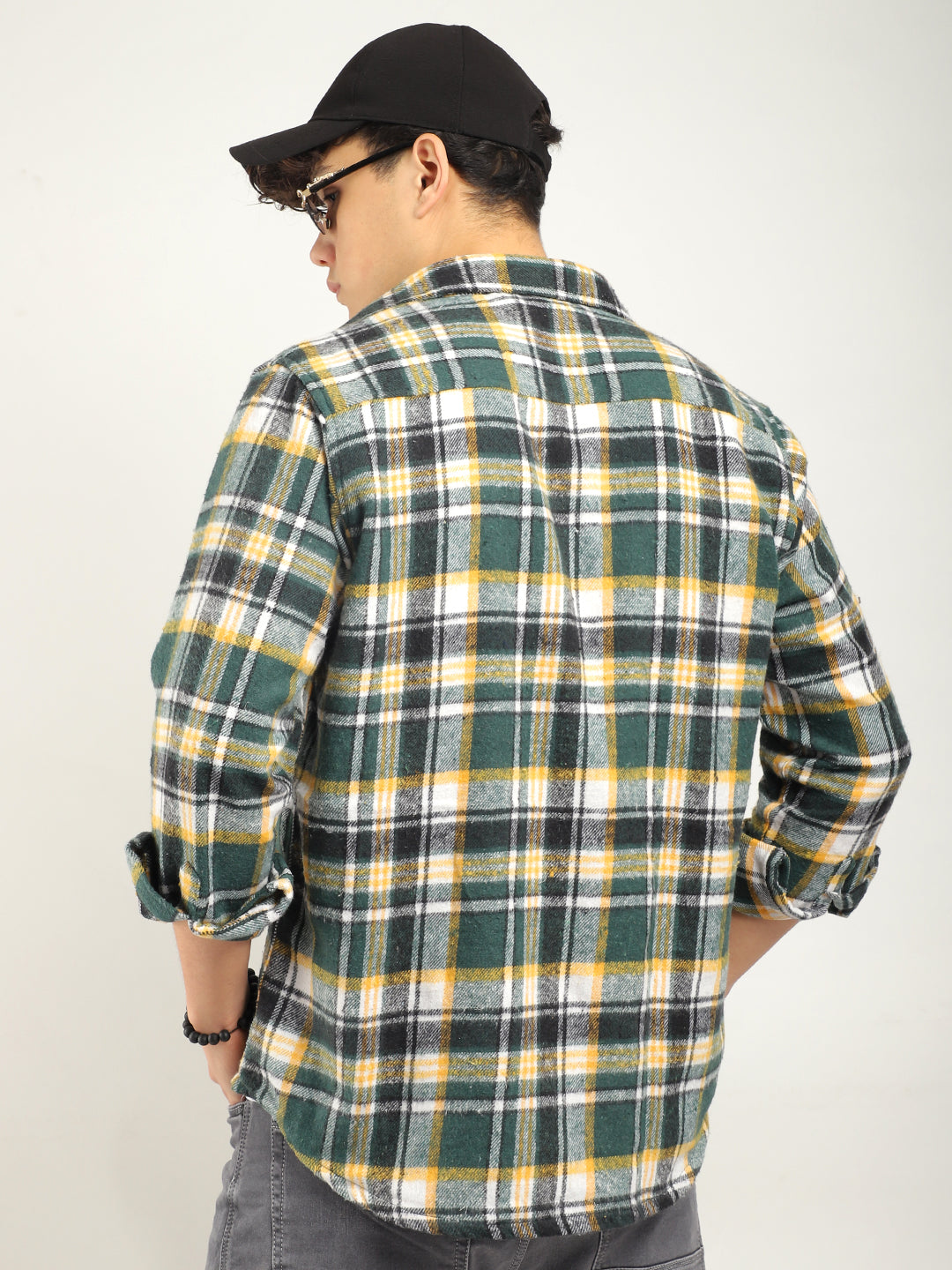 Storm Twill Yellow & Green Flannel Check Shirt