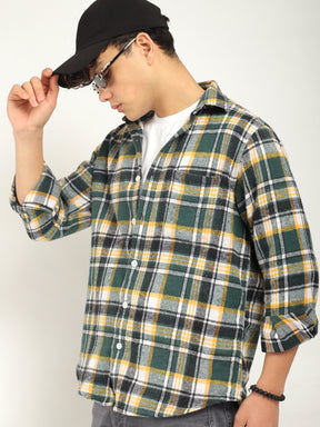 Storm Twill Yellow & Green Flannel Check Shirt