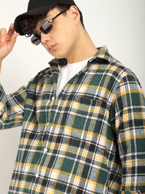 Storm Twill Yellow & Green Flannel Check Shirt