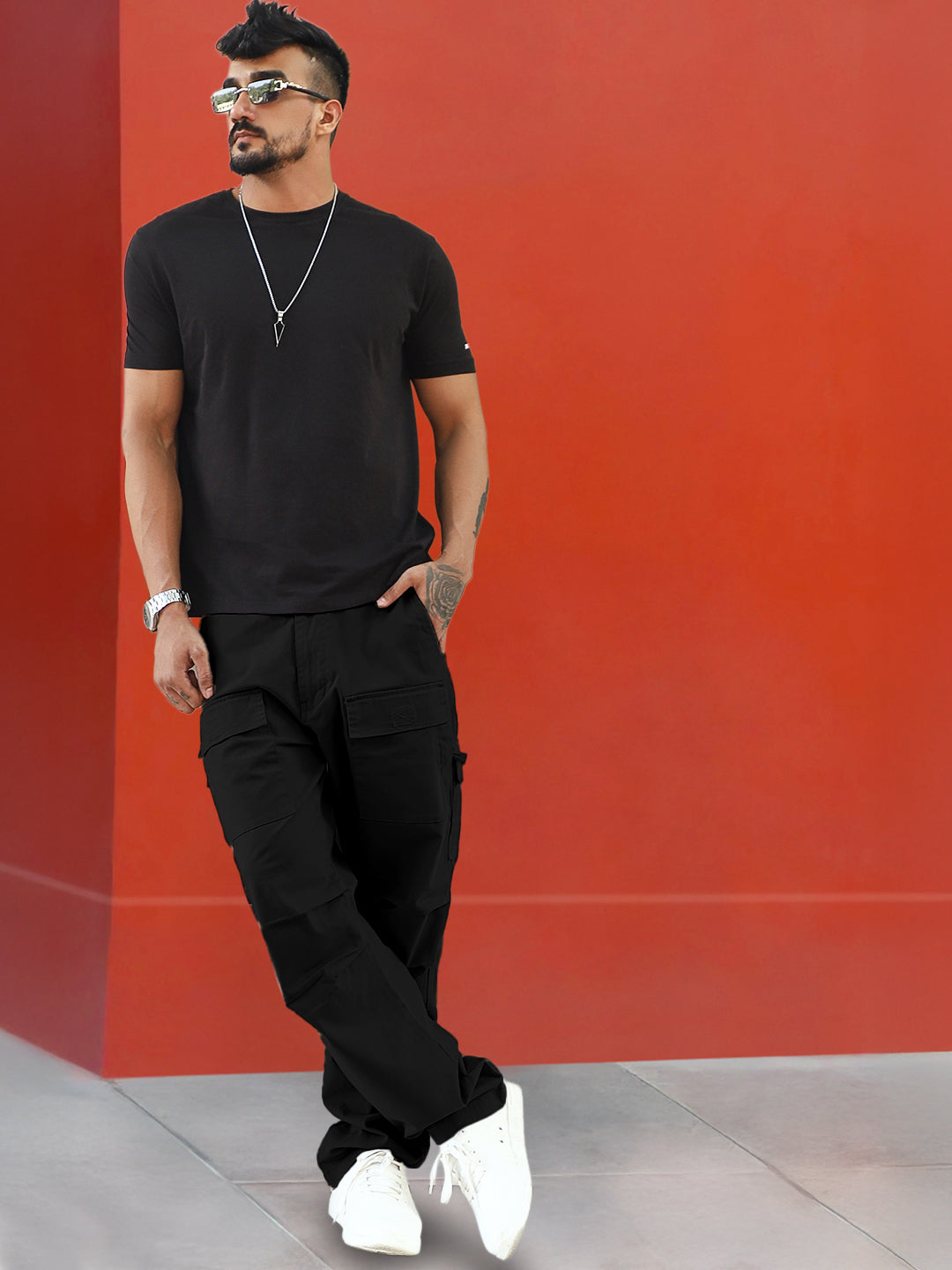 Riverside Black Cotton Cargo