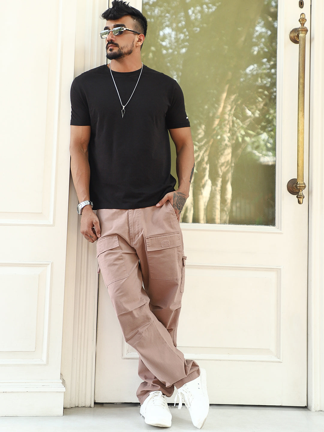 Riverside Rough Pink Cotton Cargo