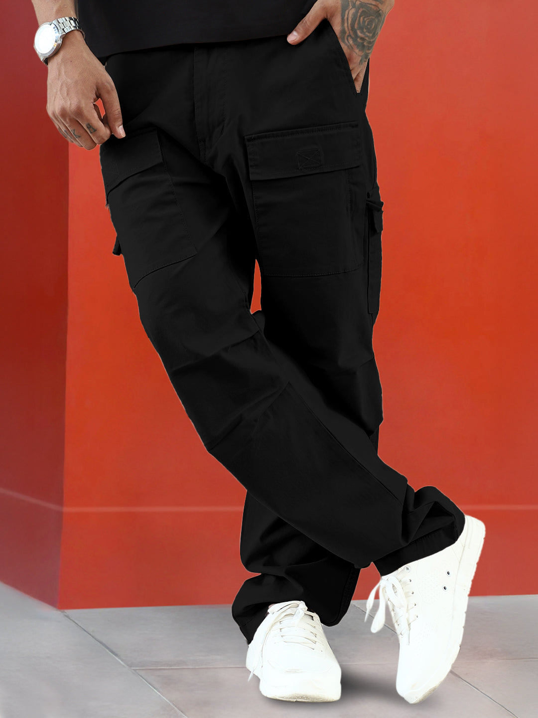 Riverside Black Cotton Cargo