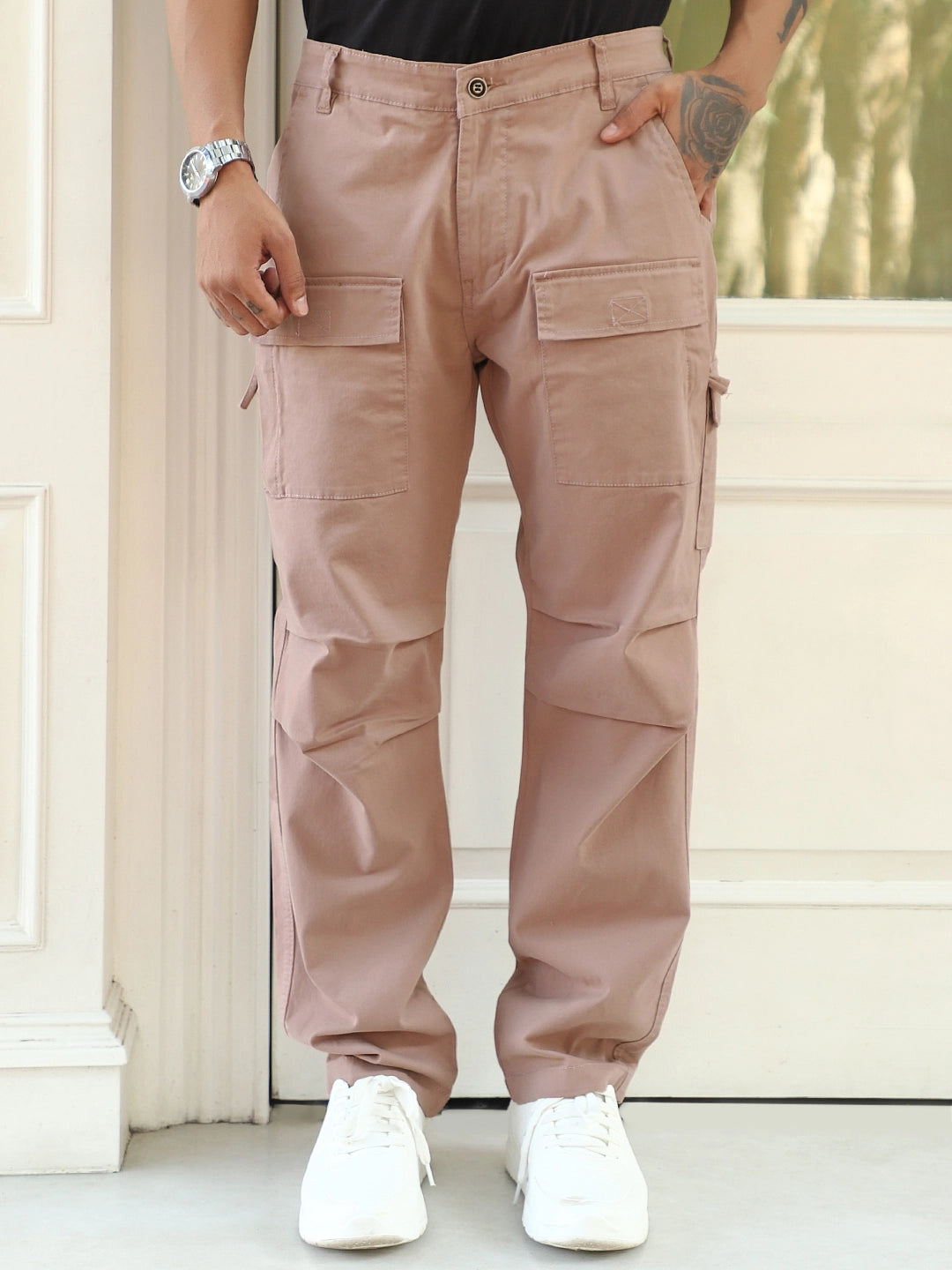 Riverside Rough Pink Cotton Cargo