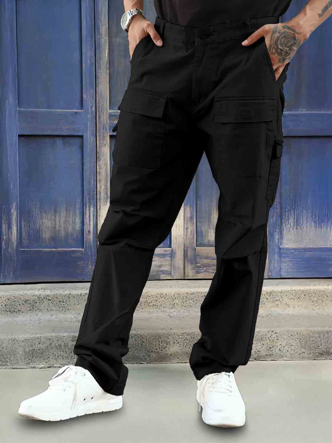 Riverside Black Cotton Cargo