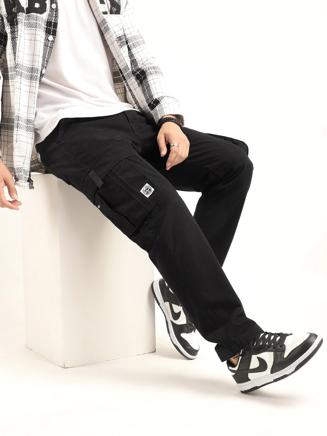 Guni Black Denim Cargo