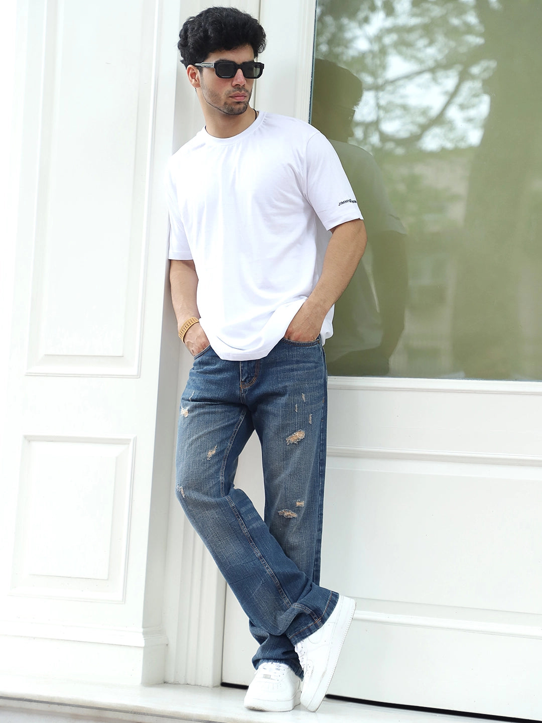 Oliver Cabalt Blue Denim Straight Fit Jeans