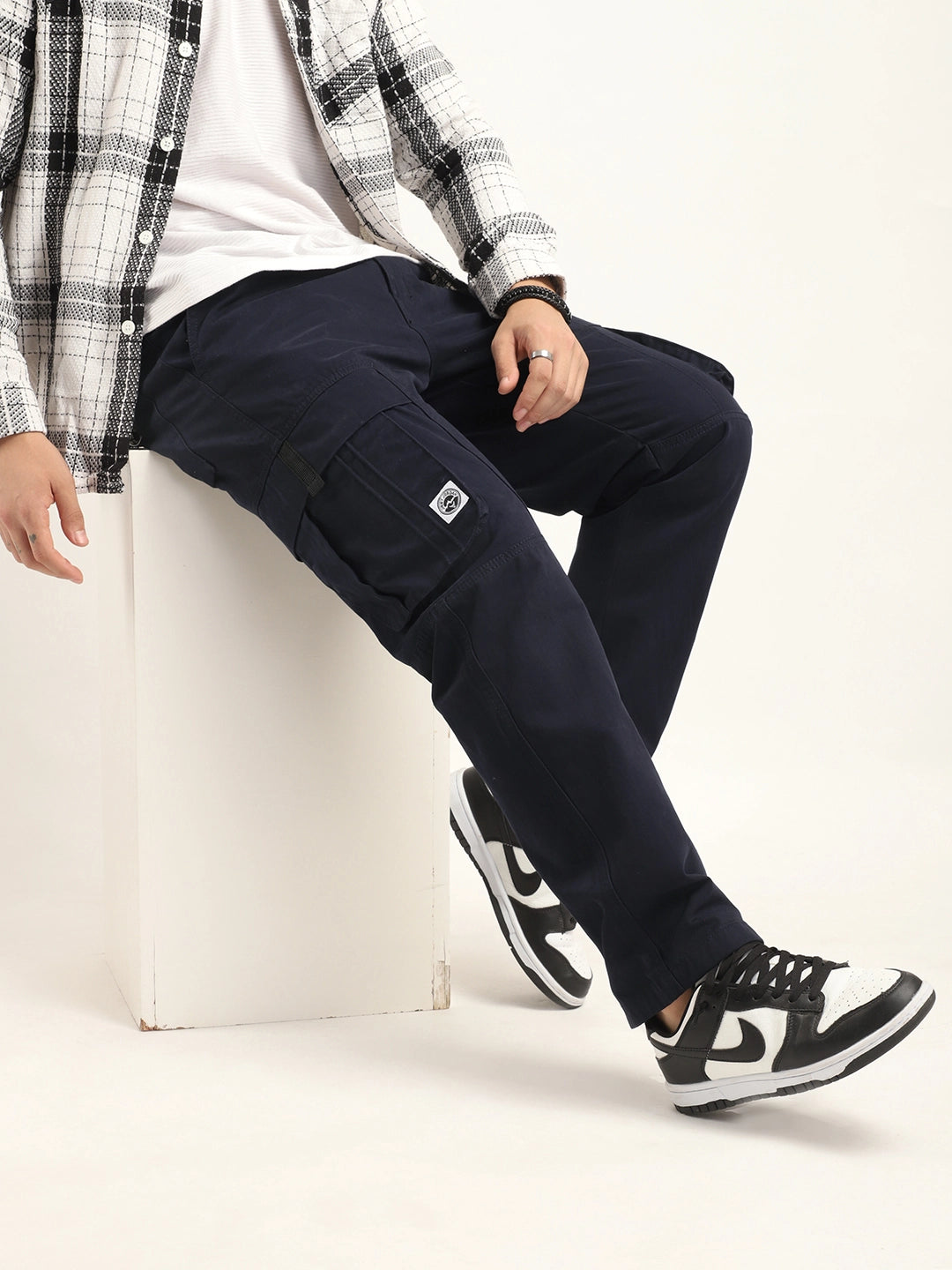 Guni Navy Blue Denim Cargo