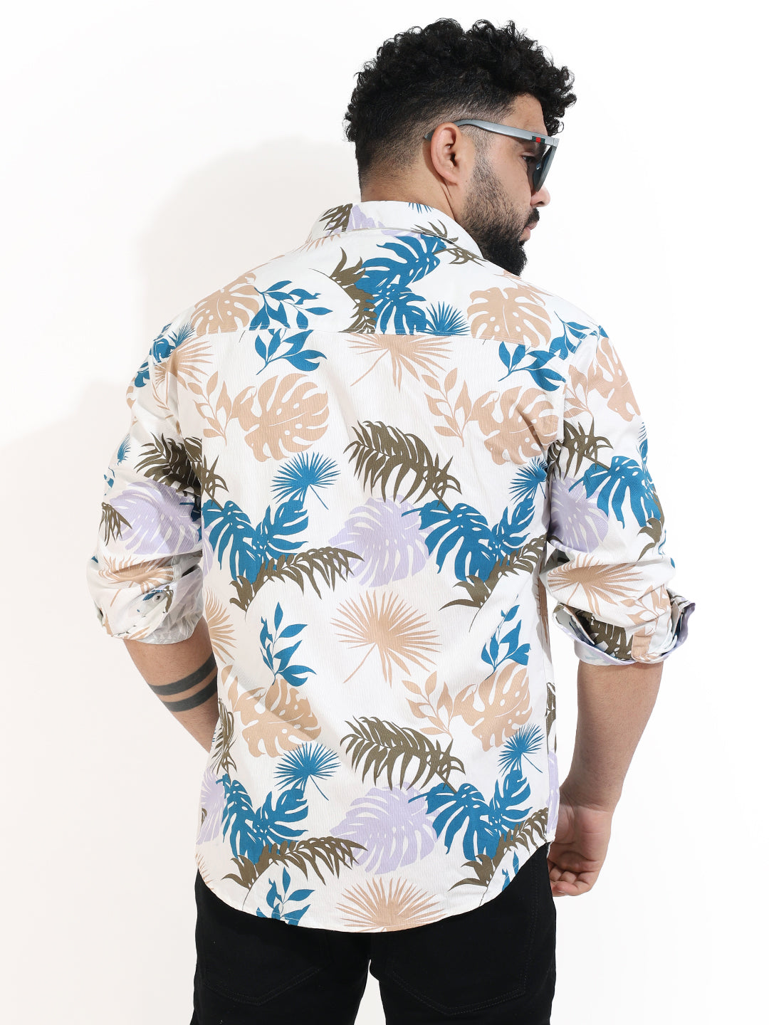 Blue COD Oversized Print Shirt