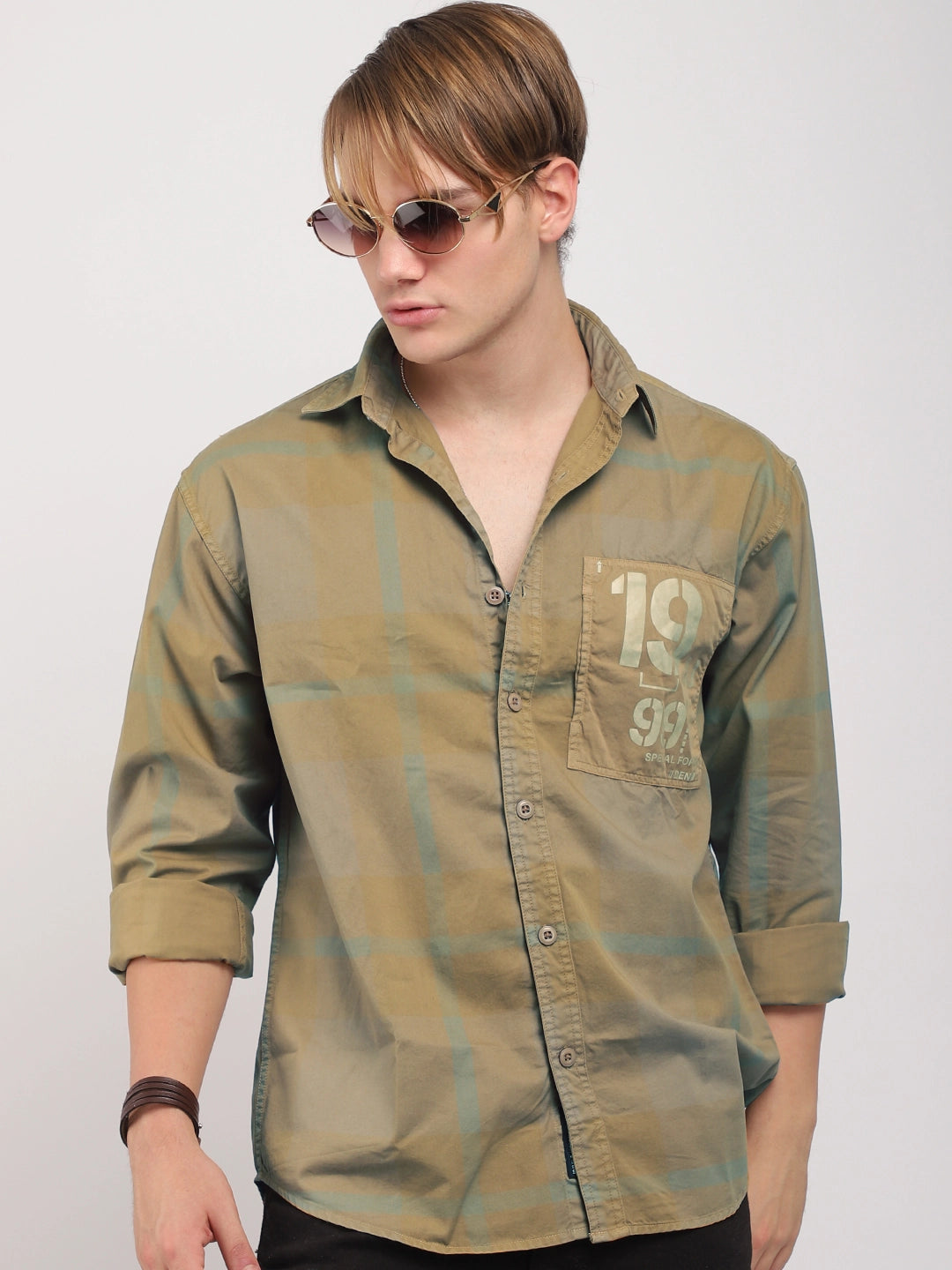 Monarch Light Mustard Cotton Shirts