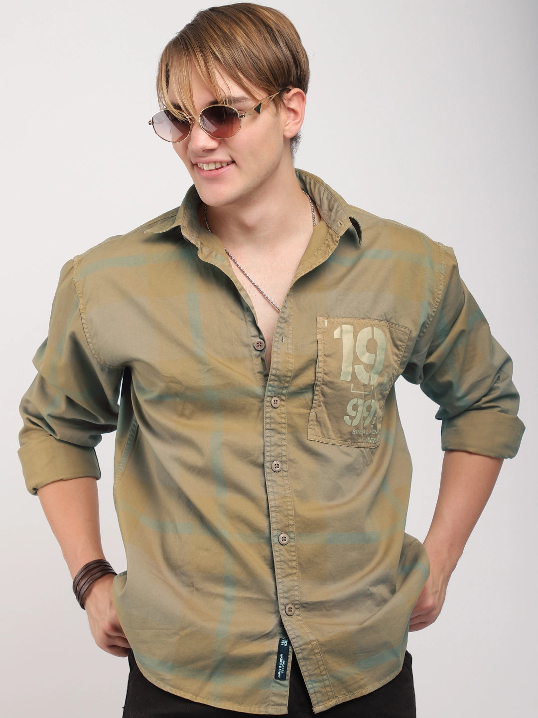 Monarch Light Mustard Cotton Shirts
