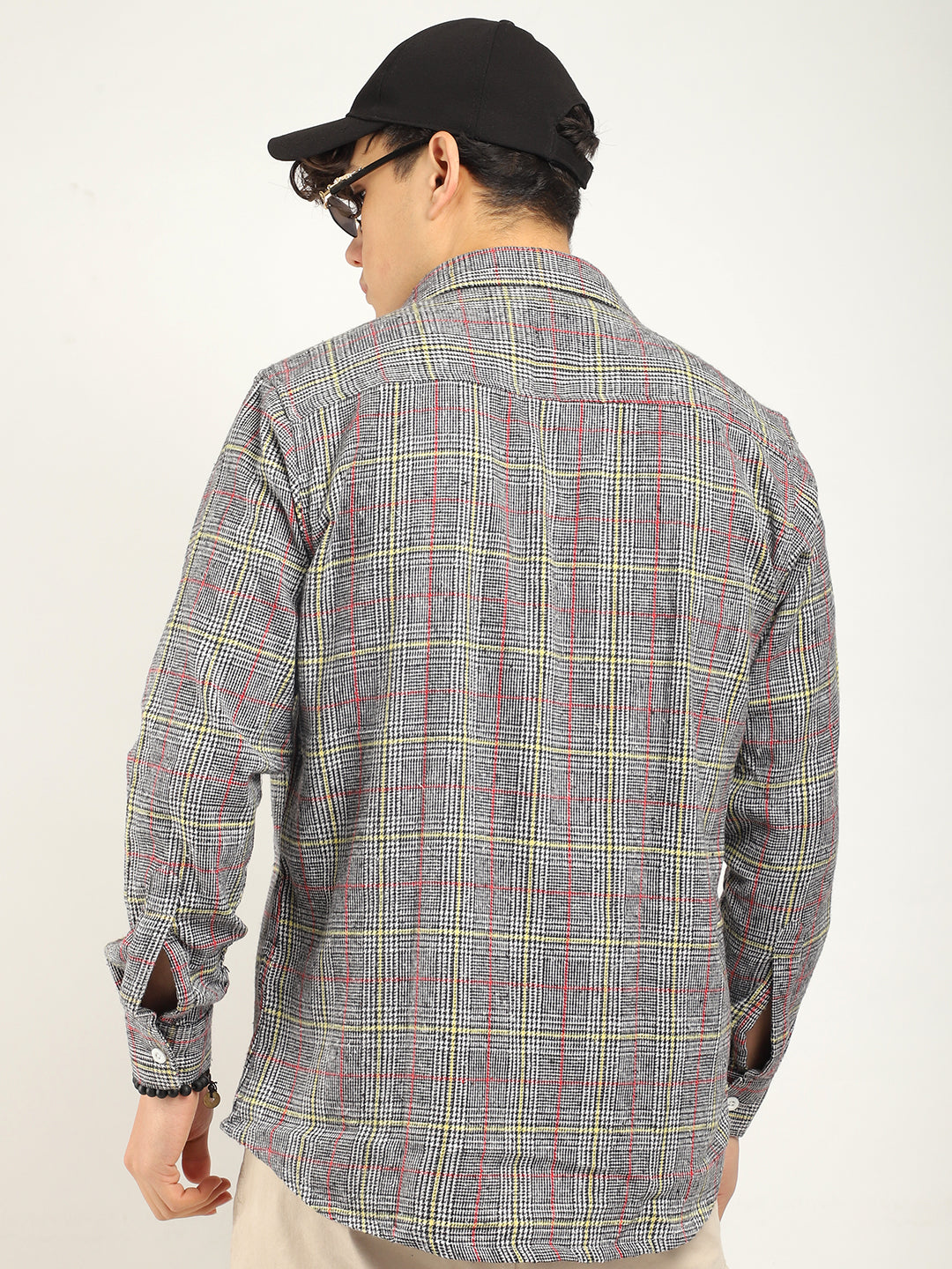 Storm Twill Black & Off White Flannel Check Shirt